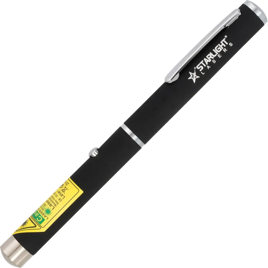 X1 laserpen groen met clip, werkt op twee AAA-batterijen